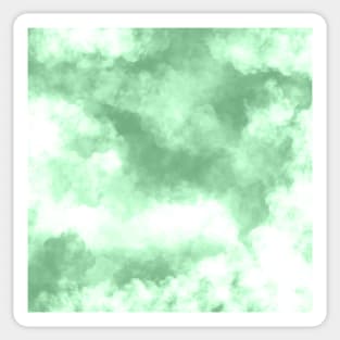 Mint Green Clouds Sticker